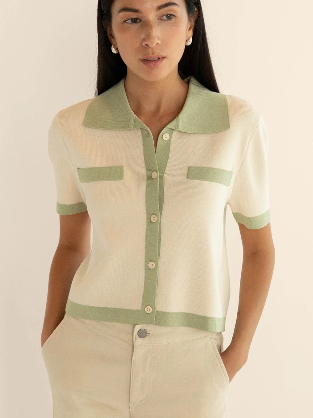Oak and fort polo sweater - Picture 1 of 5